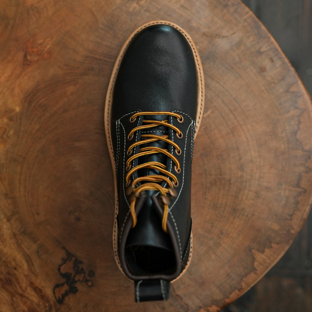 Task Boots 6" (Raven Black) Goodyear Welted