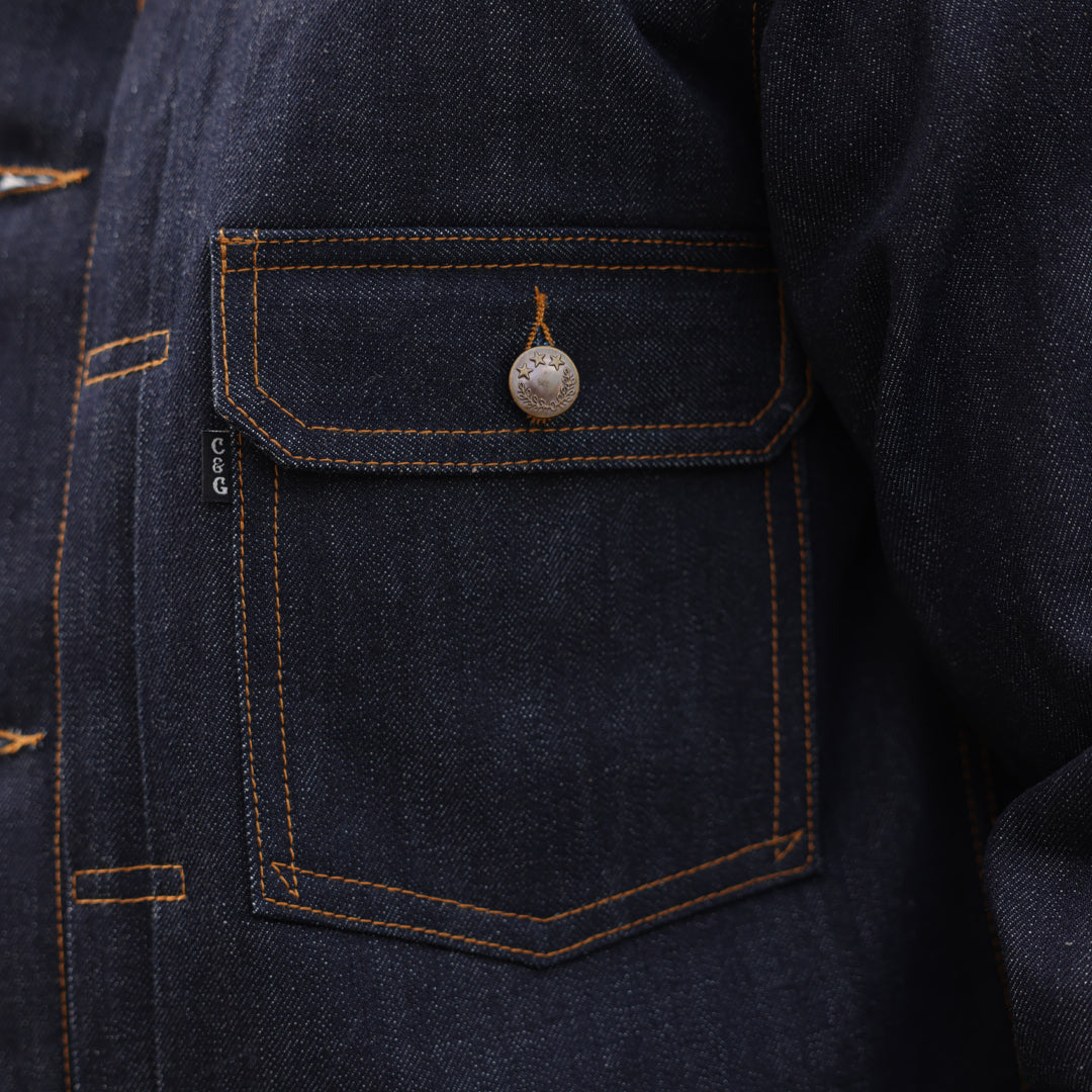 Trucker Type 2 Jacket Selvedge Blue Blood