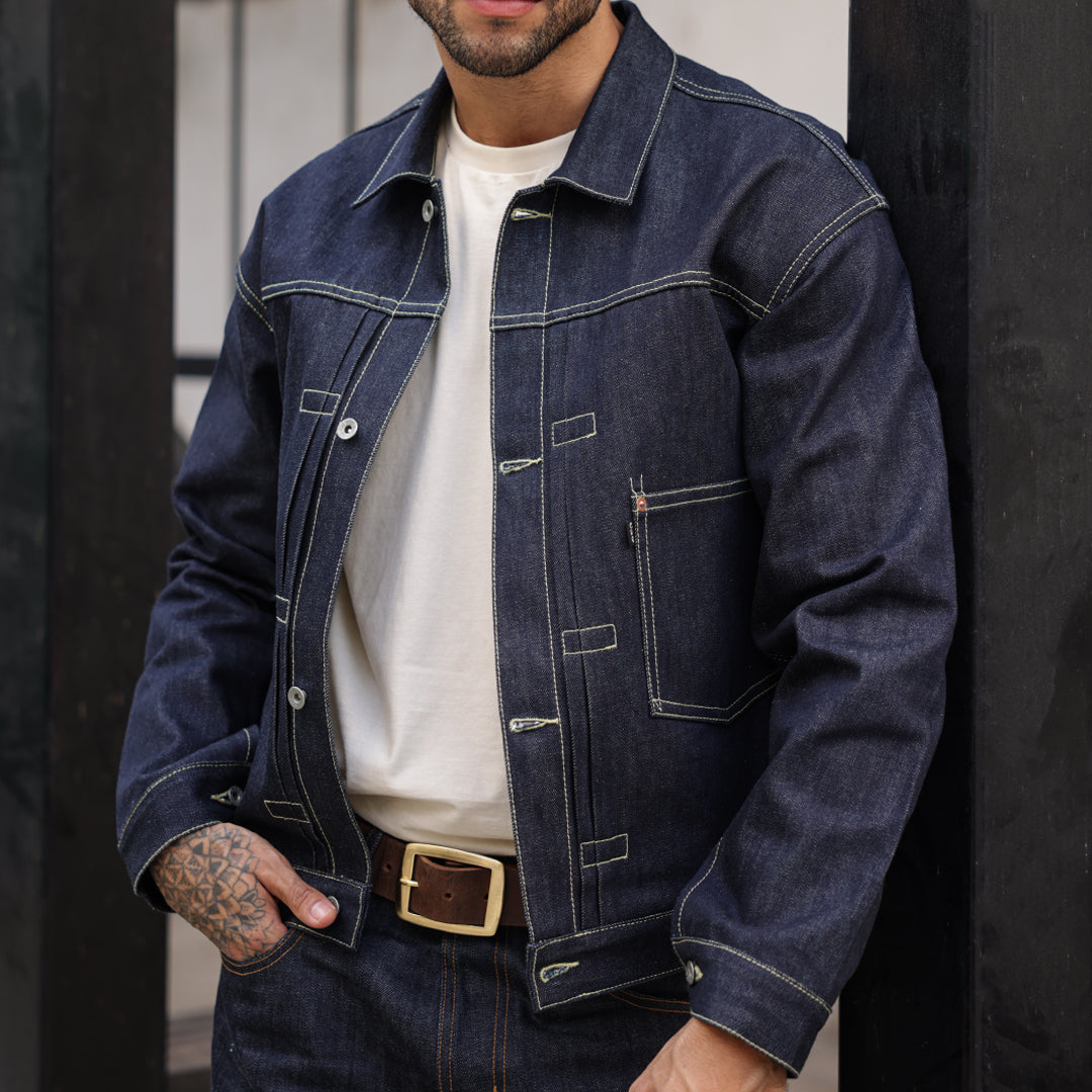 Trucker Type 1 Jacket Selvedge Blue Blood