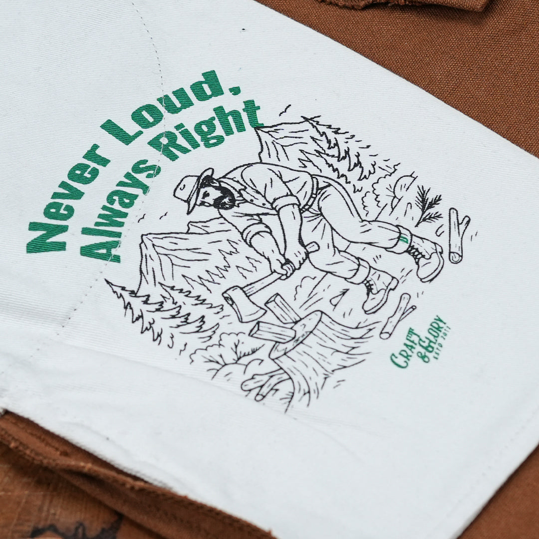 Five Pocket Fox Brown 12 Oz Duck Canvas Pants For Men (True Straight)