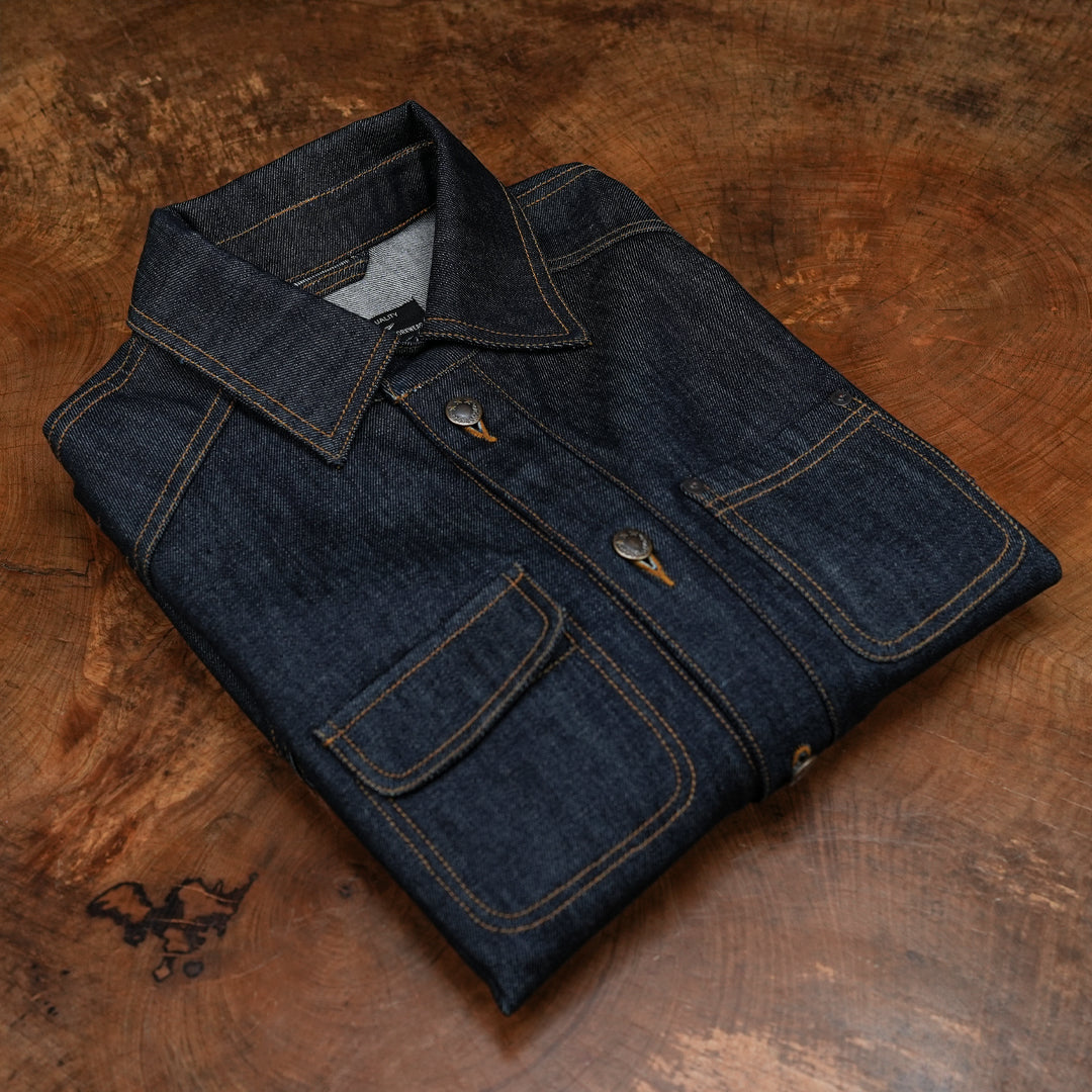 Chore Jacket Blue Blood 13 Oz Selvedge Denim