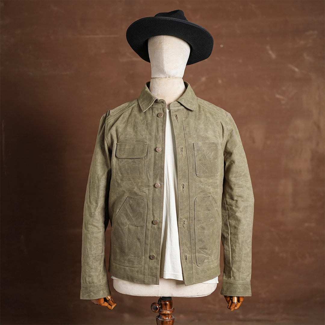 Chore Jacket Field Tan 12 Oz Hard Waxed Canvas
