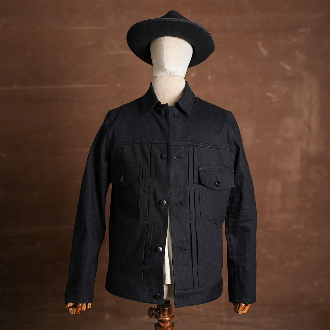 Trucker Type 2 Double Black 14 Oz Selvedge Denim