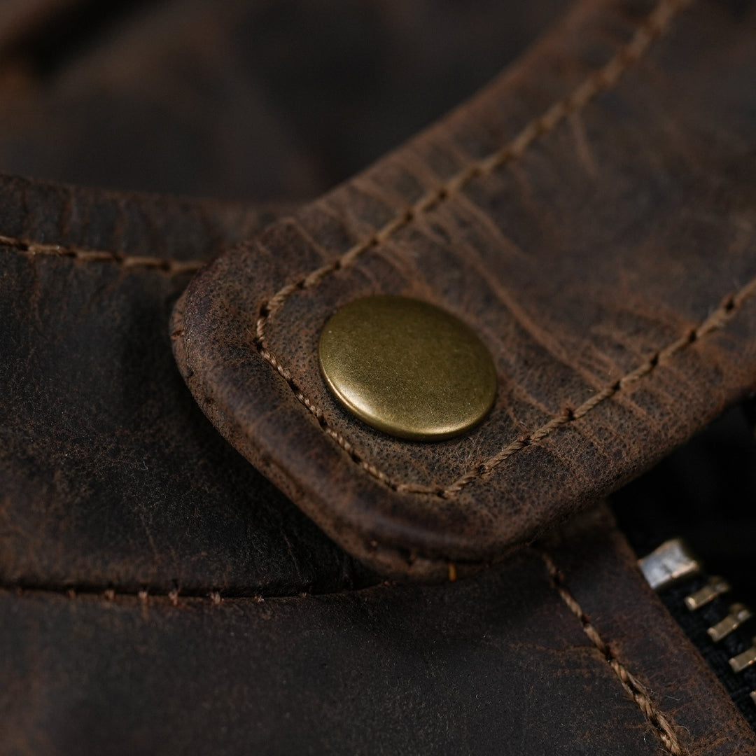 Speed Racer Jacket (Vintage Brown)