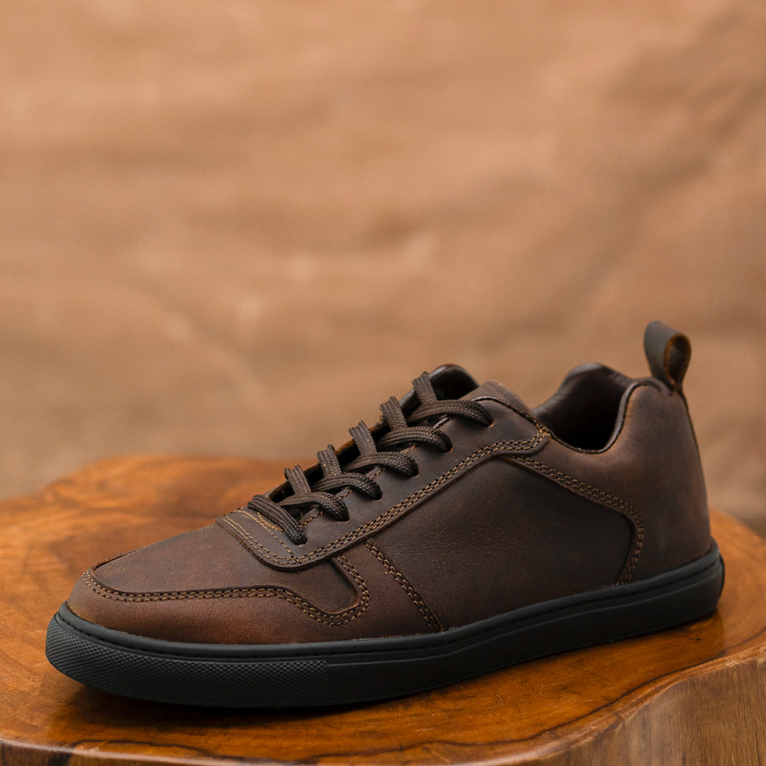 Brooklyn Low Top Sneakers (Vintage Brown) – Craft Glory