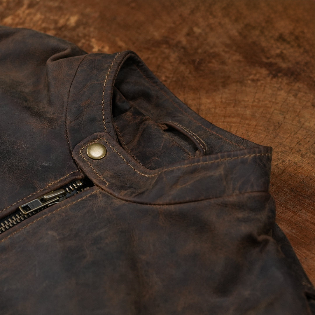 Speed Racer Jacket (Vintage Brown)