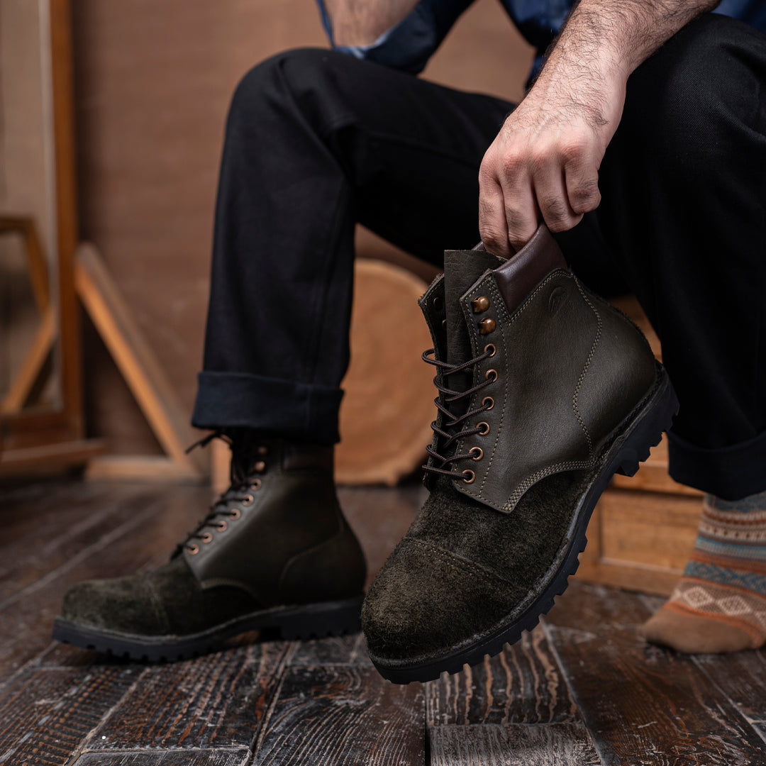 Himalayan Trailmaster Boots 6" (Grizzly Green) Water Repellent (45 Days Pre-Order For This Color)