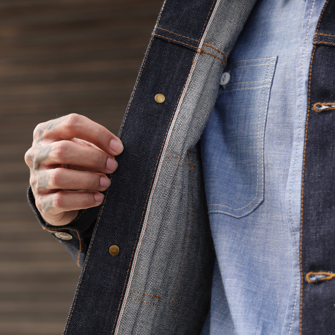 Trucker Type 2 Jacket Selvedge Blue Blood