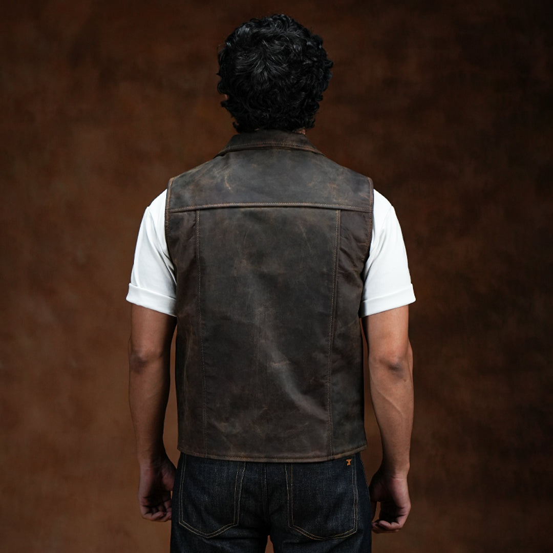 Gentleman’s Vest Jacket (Vintage Brown)