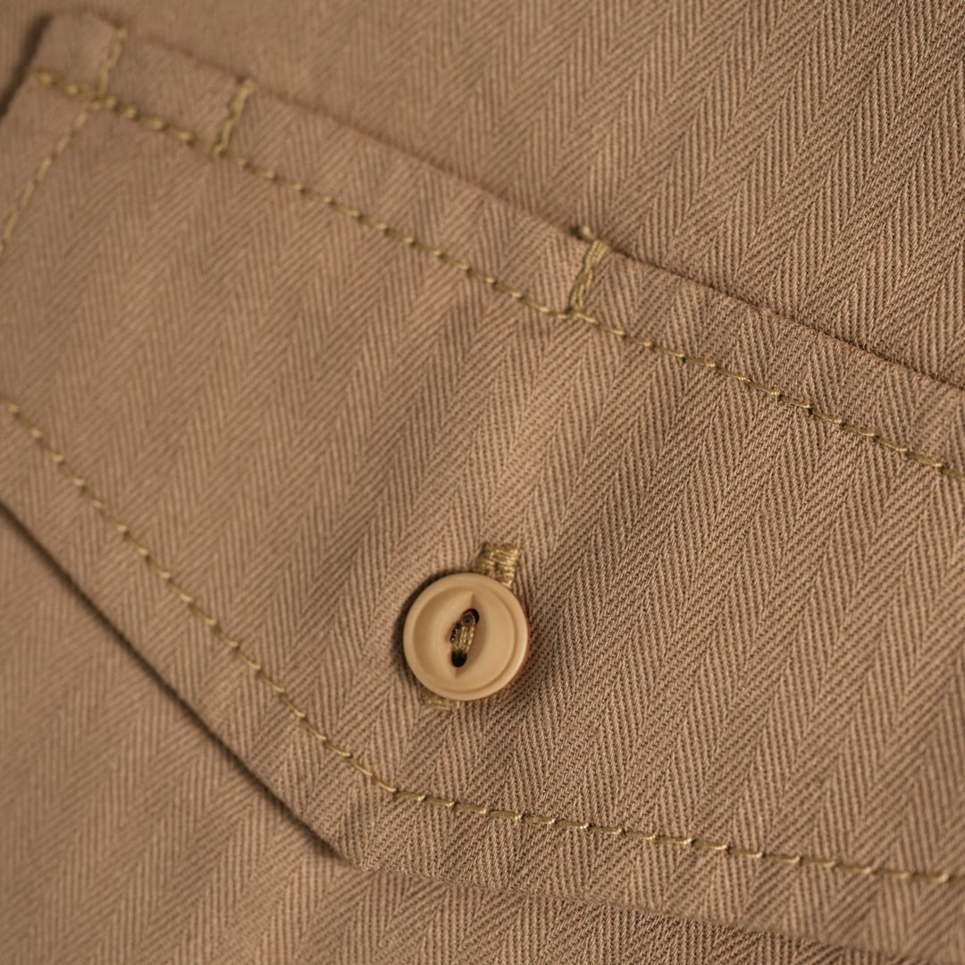 Fatigue Shirt Full Sleeves HBT Khaki