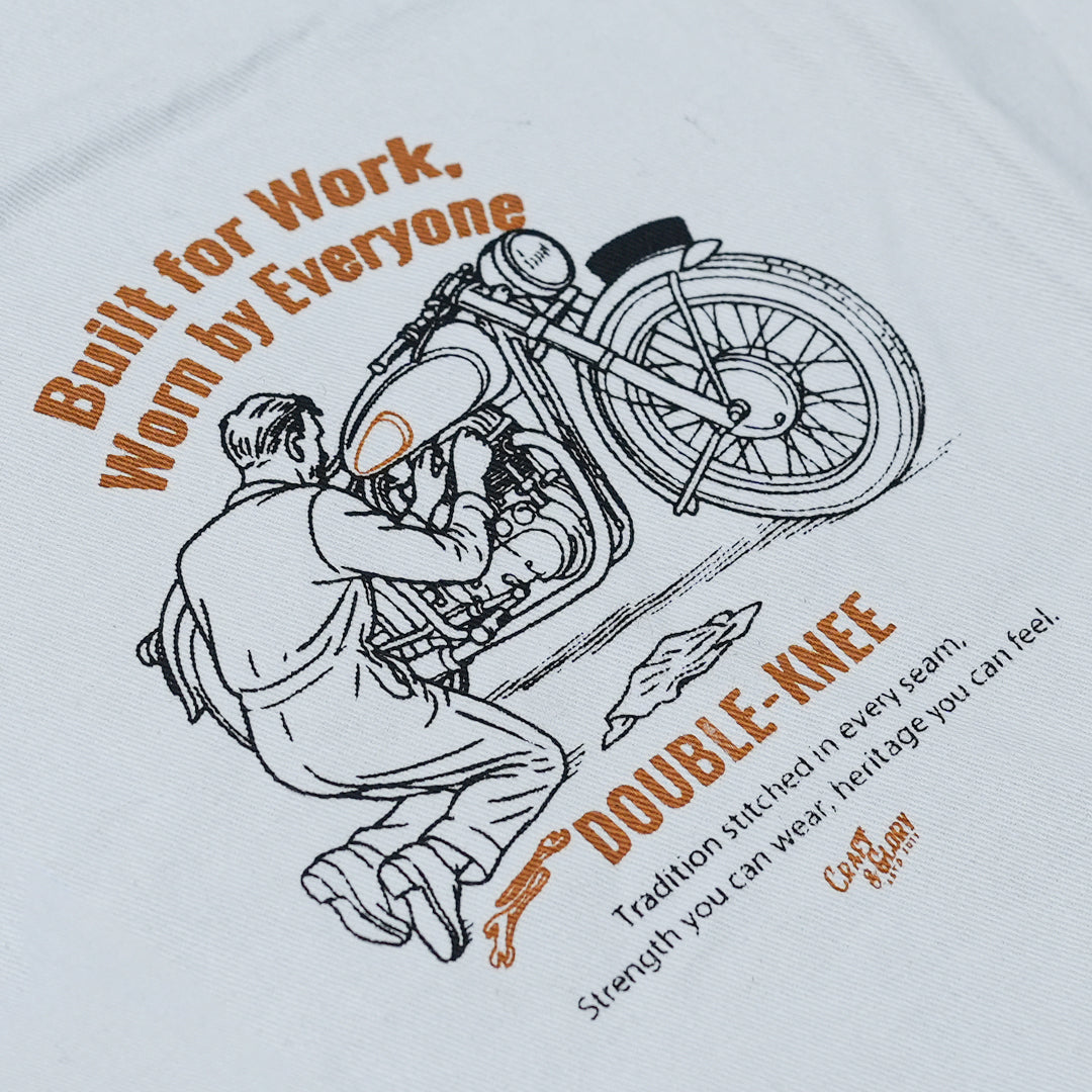 Double Knee Carpenter Fox Brown 12 Oz Duck Canvas Pants For Men (True Straight)