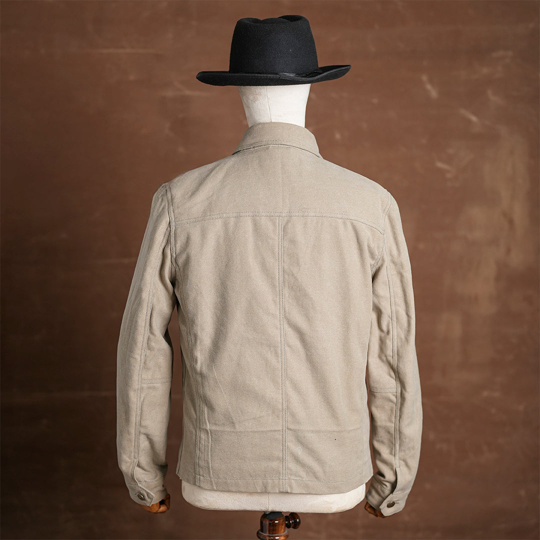 Chore Jacket Sandstorm 12 Oz Oil Waxed Twill