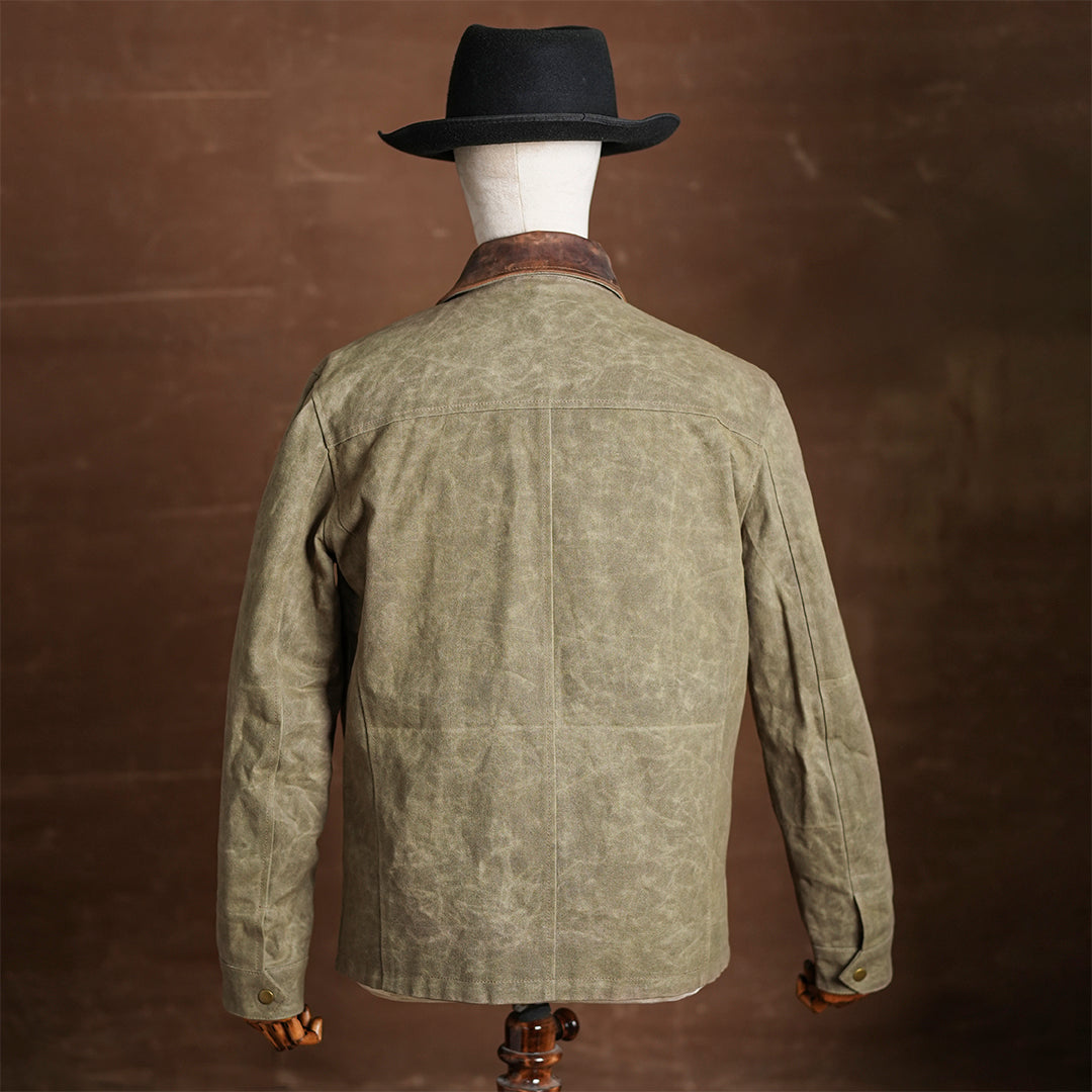 Cabin Jacket Field Tan 12 Oz Hard Waxed Canvas