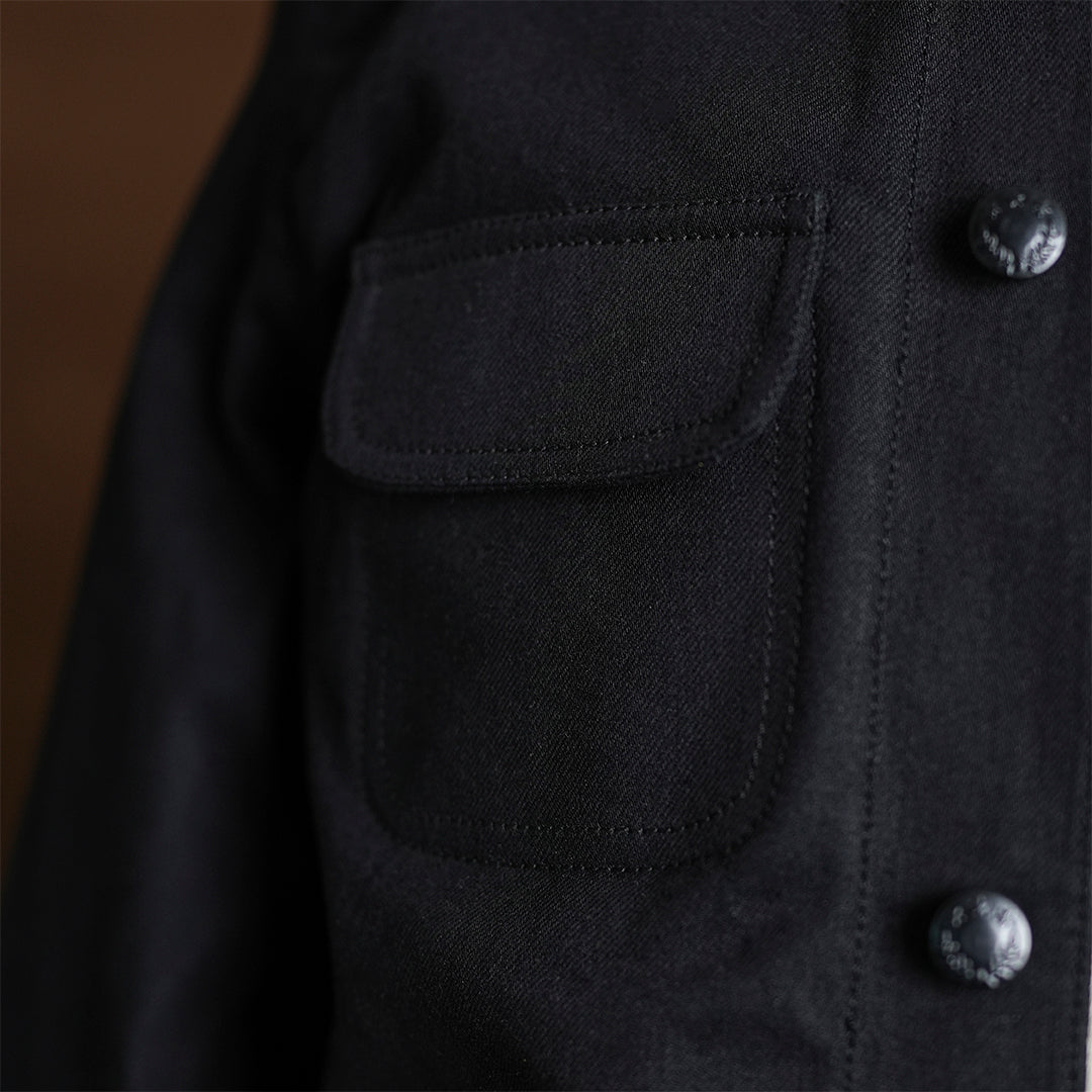 Chore Jacket Double Black 14 Oz Selvedge Denim