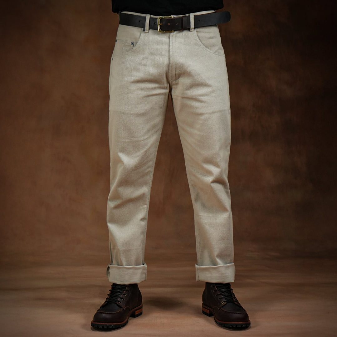 Five Pocket Arctic Wolf 12 Oz Cotton Twill Pants For Men (Slim Straight)