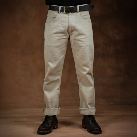 Five Pocket Arctic Wolf 12 Oz Cotton Twill Pants For Men (Slim Straight)