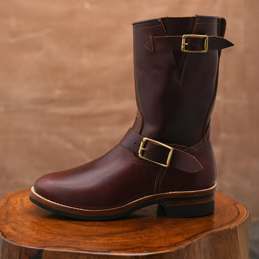 The Foundry Engineer Boots (Saddle Tan) Goodyear Welted