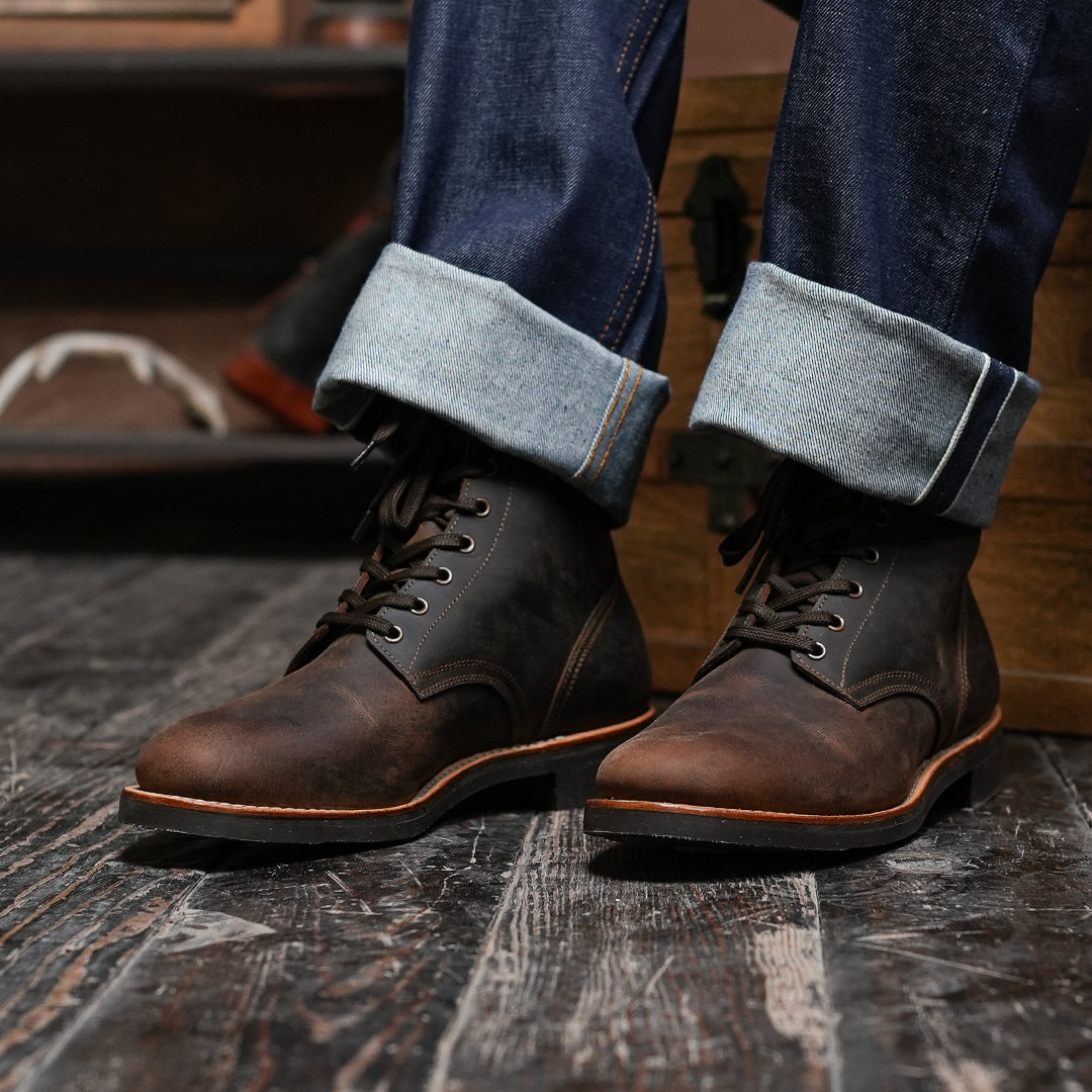 The Craft Boondocker Boots (Vintage Brown) Goodyear Welted