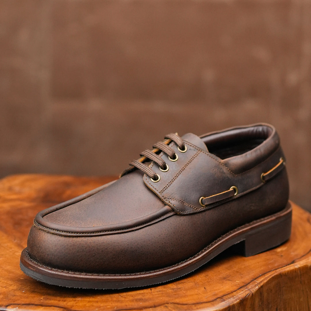 Voyager Boat 2.0 Shoes (Vintage Brown) Goodyear Welted