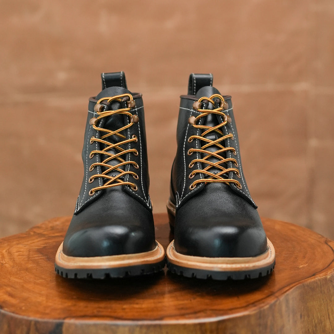 Task Boots 6" (Raven Black) Goodyear Welted