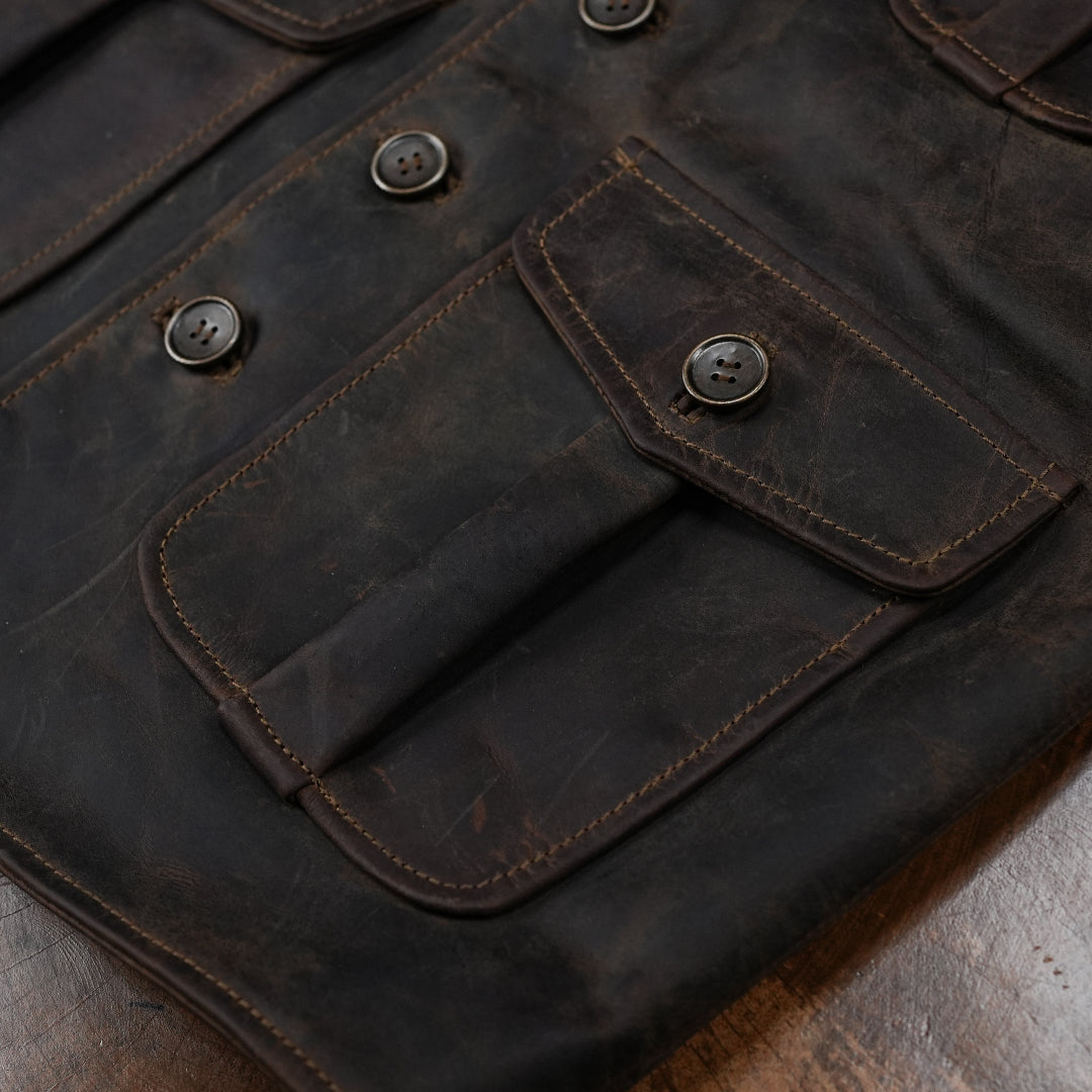 Gentleman’s Vest Jacket (Vintage Brown)