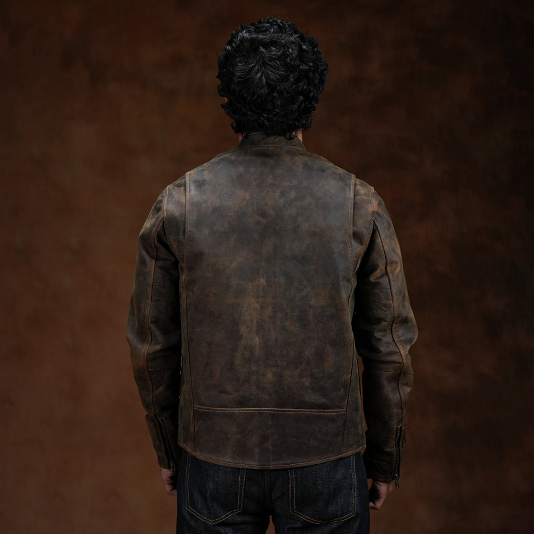 Speed Racer Jacket (Vintage Brown)