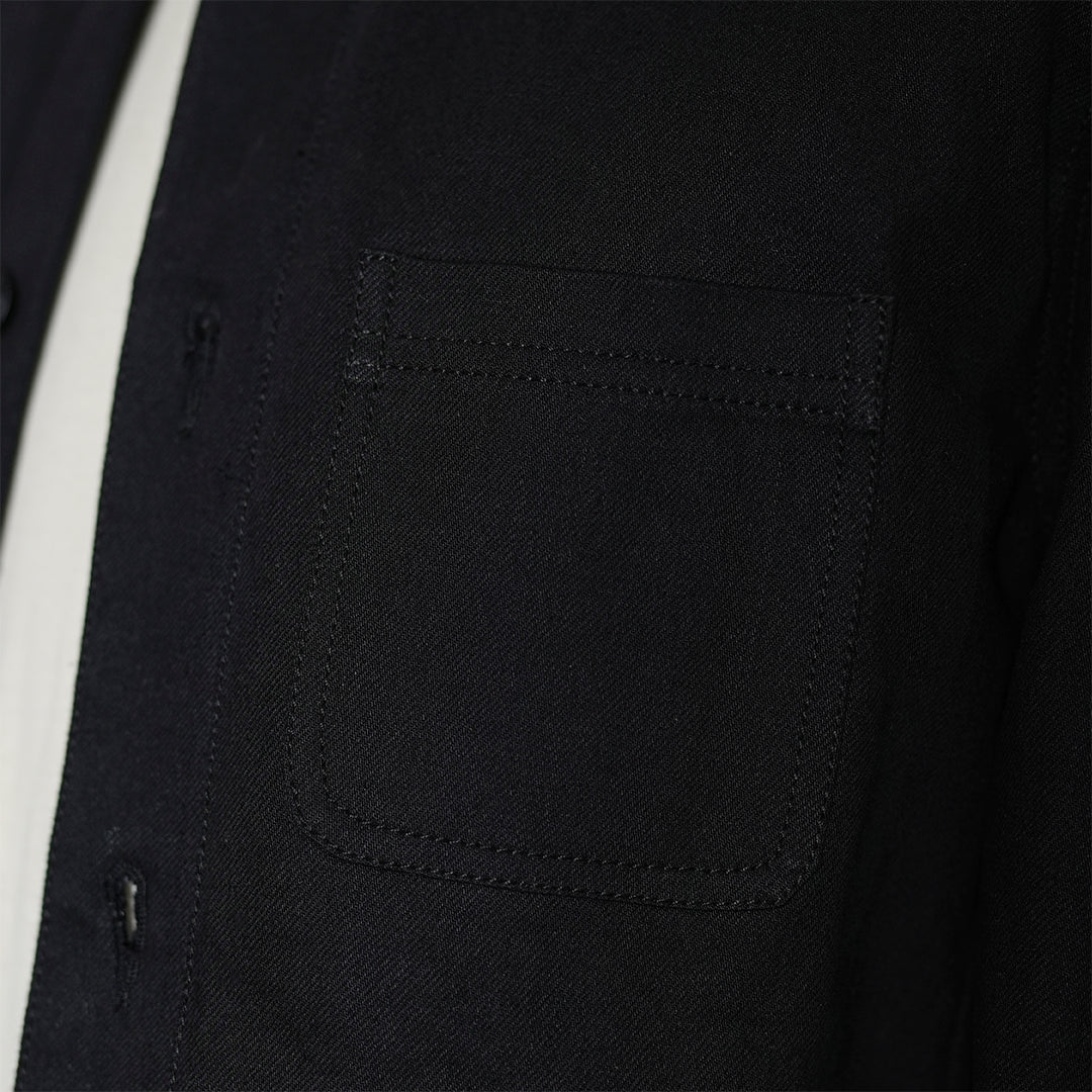 Chore Jacket Double Black 14 Oz Selvedge Denim