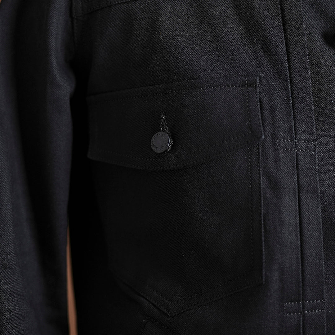 Trucker Type 2 Double Black 14 Oz Selvedge Denim