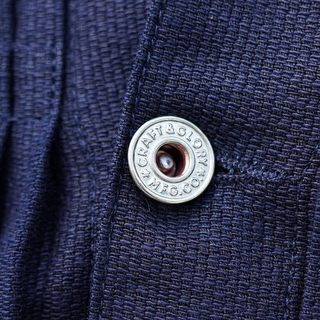 12oz Kuroki Mill Japanese Indigo Sashiko Outer Wear