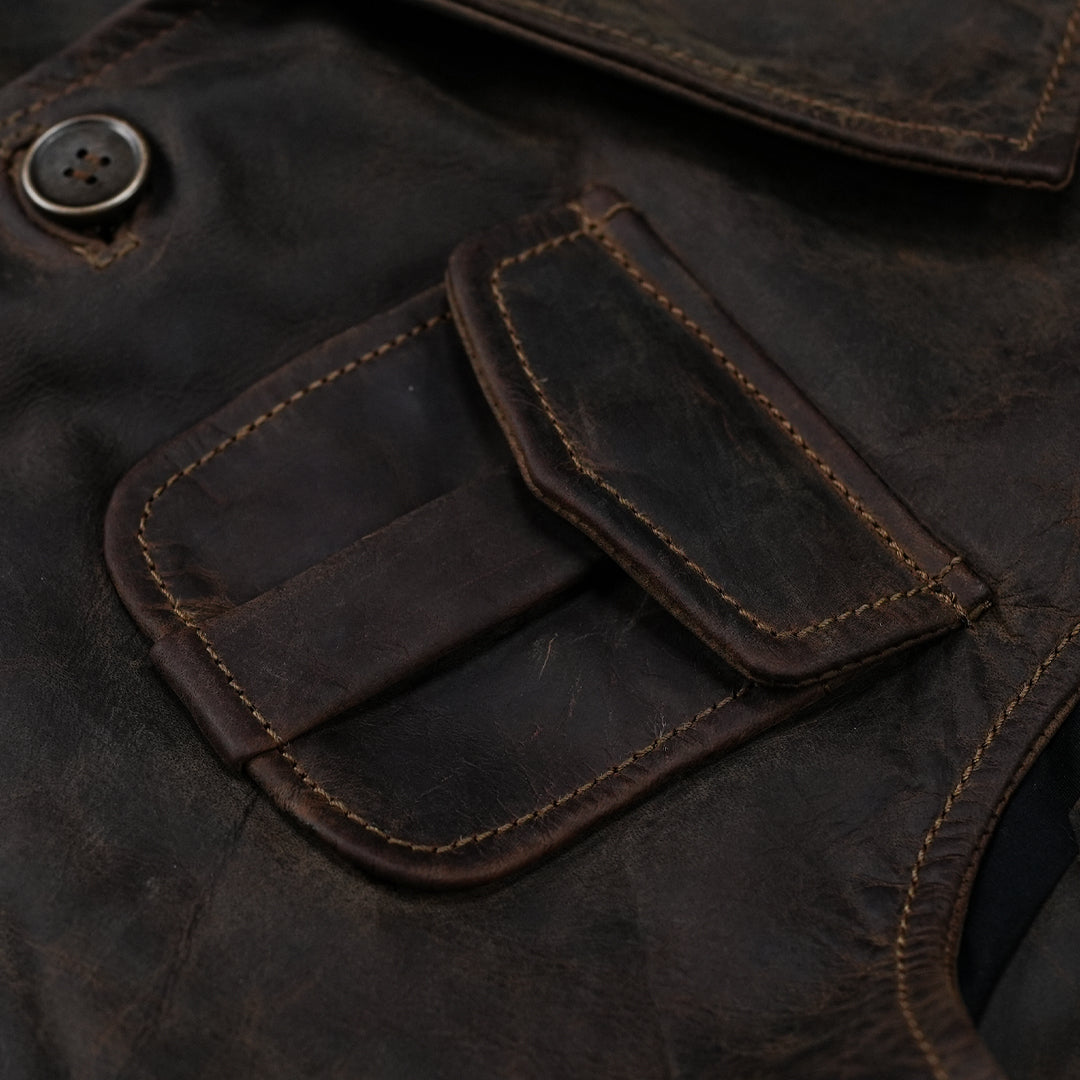 Gentleman’s Vest Jacket (Vintage Brown)