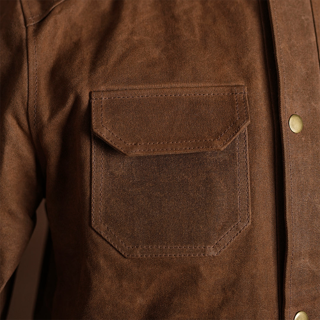 Cabin Jacket Bear Brown 12 Oz Hard Waxed Canvas