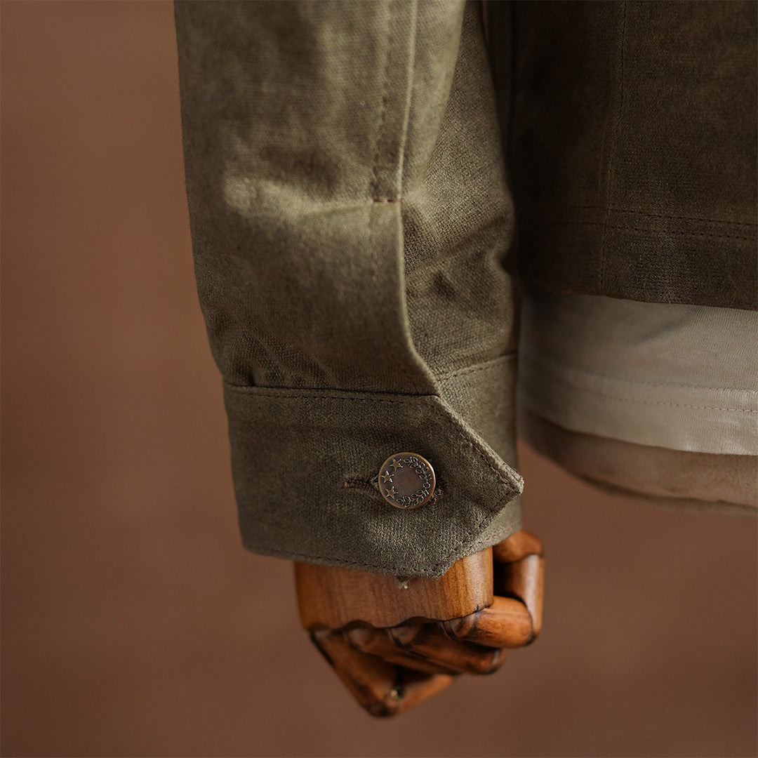 Chore Jacket Field Tan 12 Oz Hard Waxed Canvas