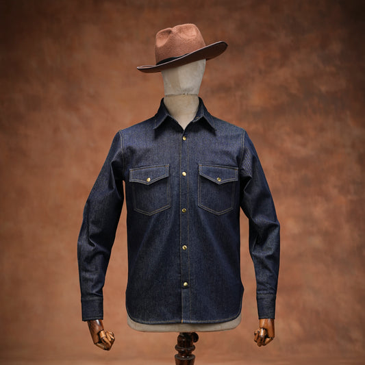 Selvedge Denim Overshirt 10 Oz (Indigo Blue)