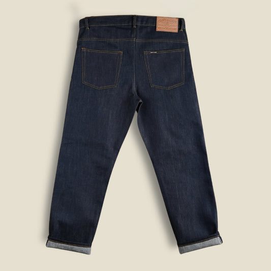 15 Oz Blue Blood Five Pocket 2.0 Selvedge Denim For Men ( Slim Straight)