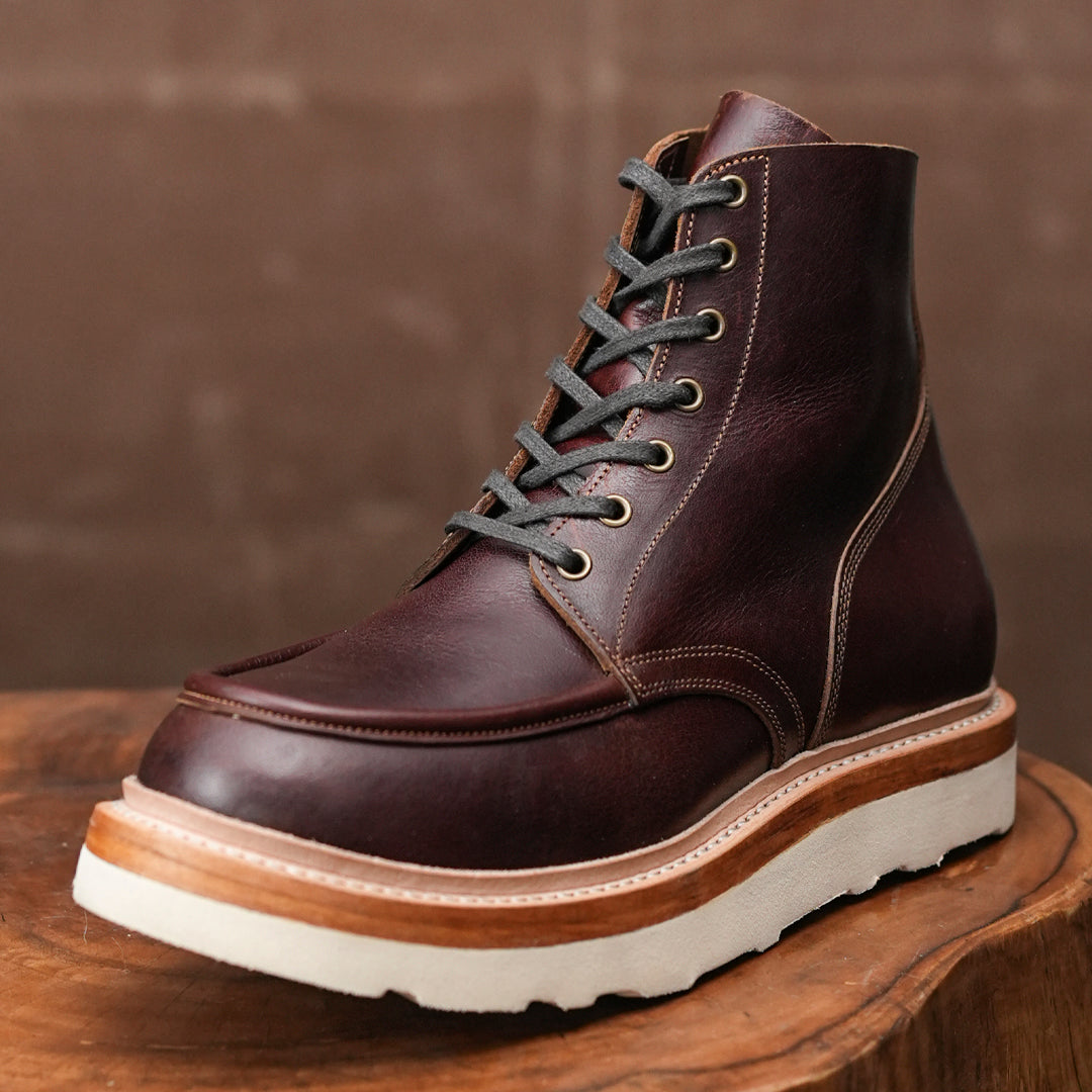 Bottes en cuir Moc-Toe (Saddle Tan) Goodyear Welted