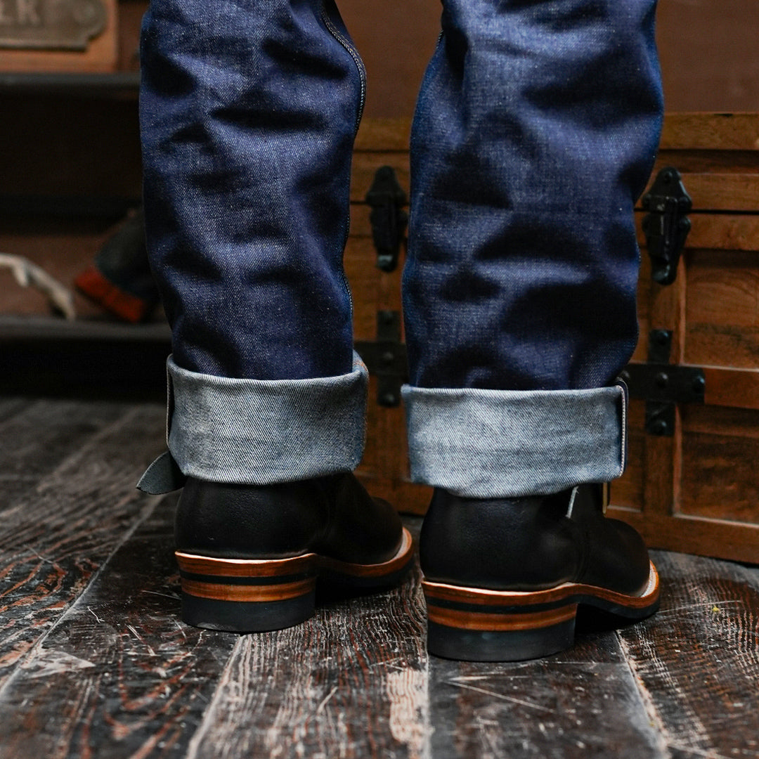 The Foundry Engineer Boots (Raven Black) Goodyear Welted