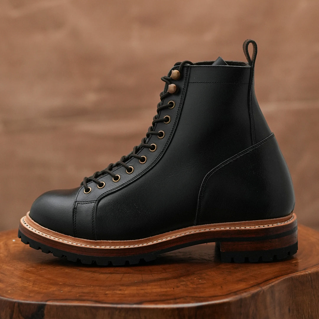 Monkey Explorer Boots 6" (Raven Black) Goodyear Welted