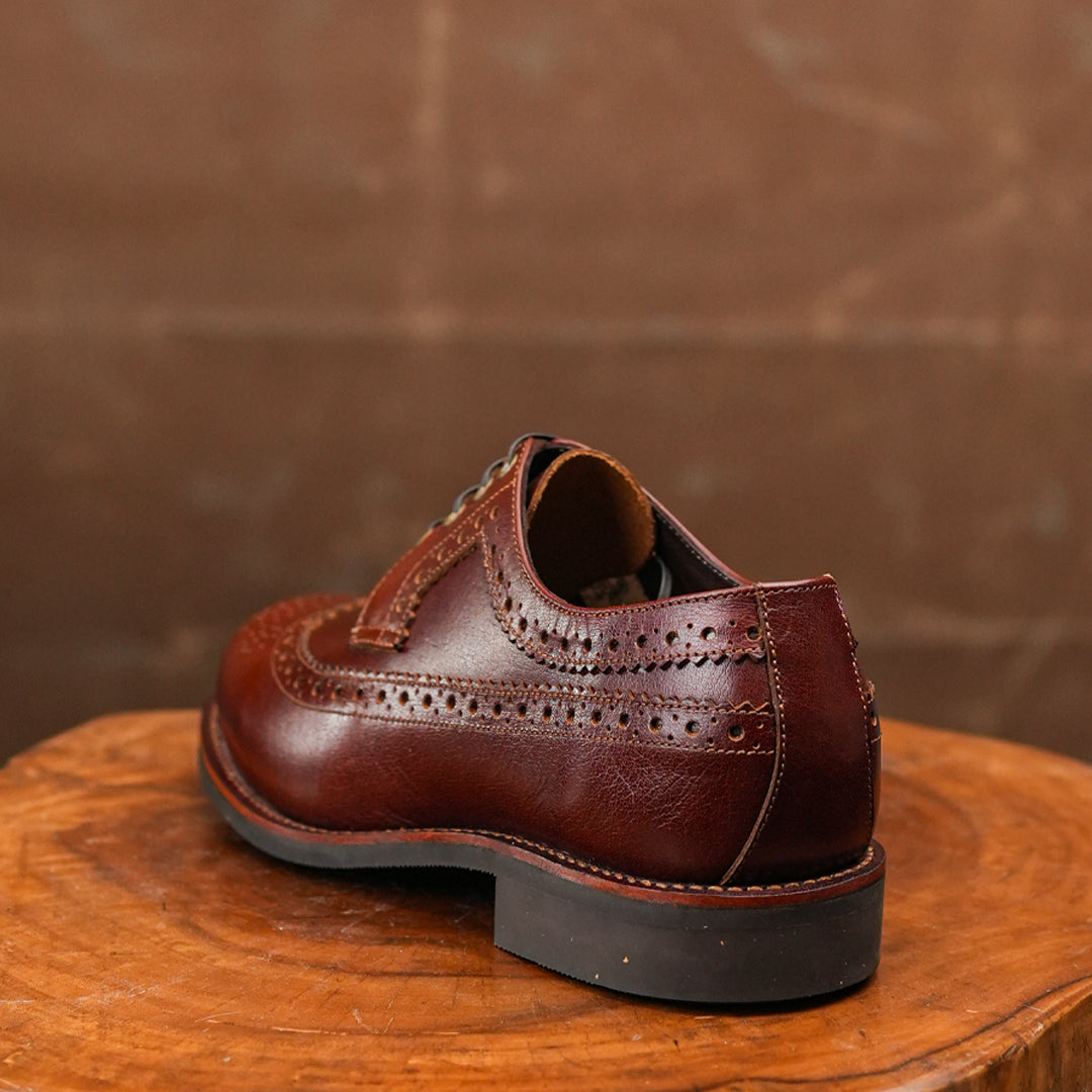 Sterling Brogue Shoes (Saddle Tan) Goodyear Welted STC