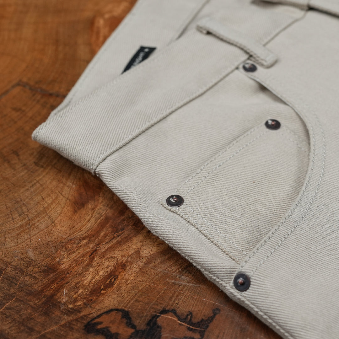 Five Pocket Arctic Wolf 12 Oz Cotton Twill Pants For Men (True Straight)