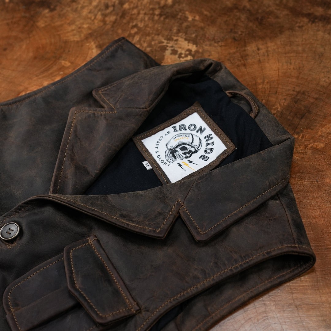 Gentleman’s Vest Jacket (Vintage Brown)