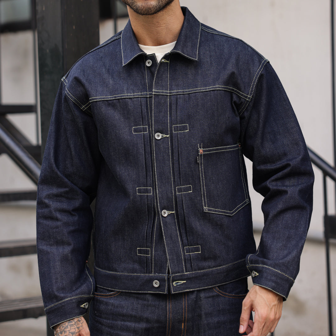 Trucker Type 1 Jacket Selvedge Blue Blood