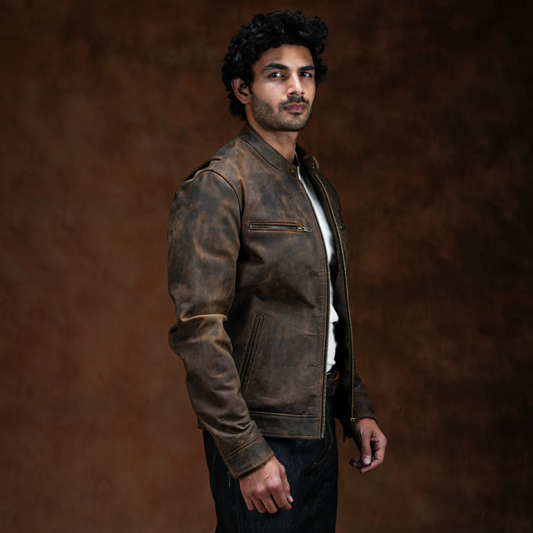 Speed Racer Jacket (Vintage Brown)