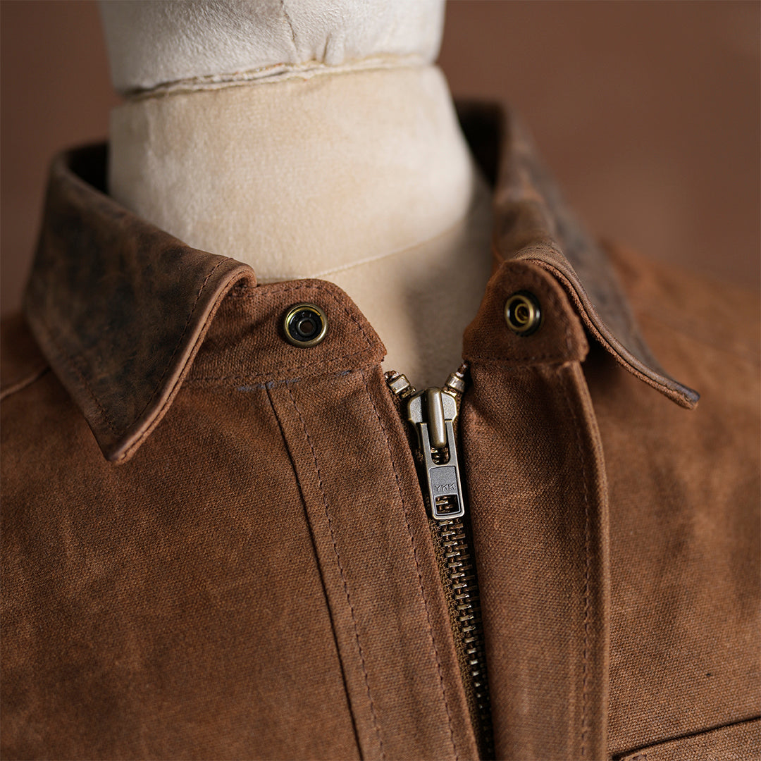 Cabin Jacket Bear Brown 12 Oz Hard Waxed Canvas