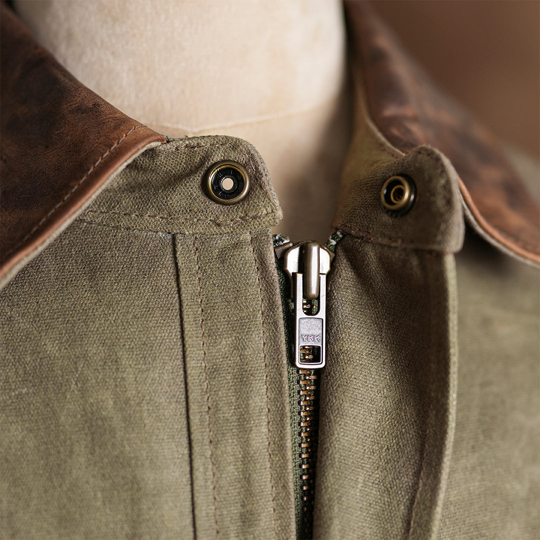 Cabin Jacket Field Tan 12 Oz Hard Waxed Canvas