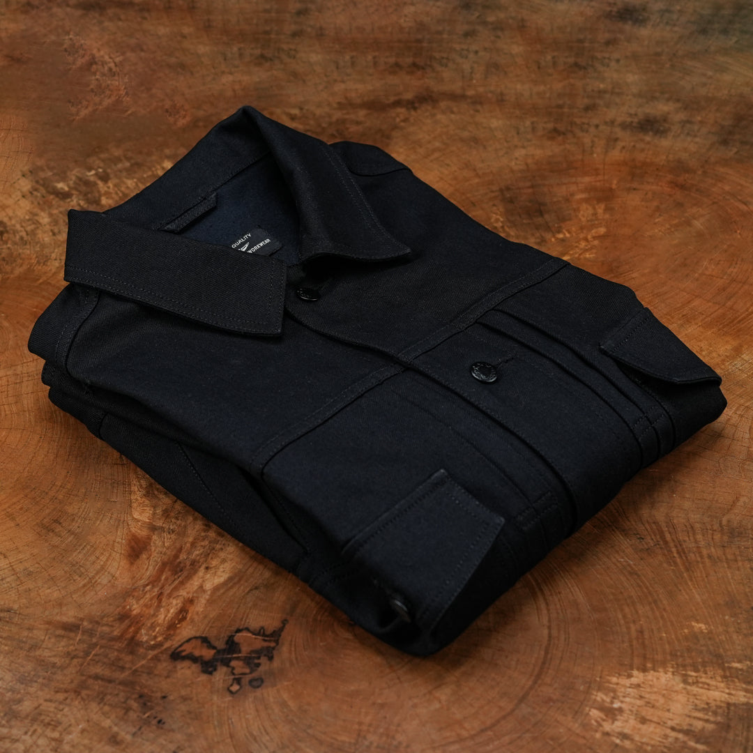Trucker Type 2 Double Black 14 Oz Selvedge Denim