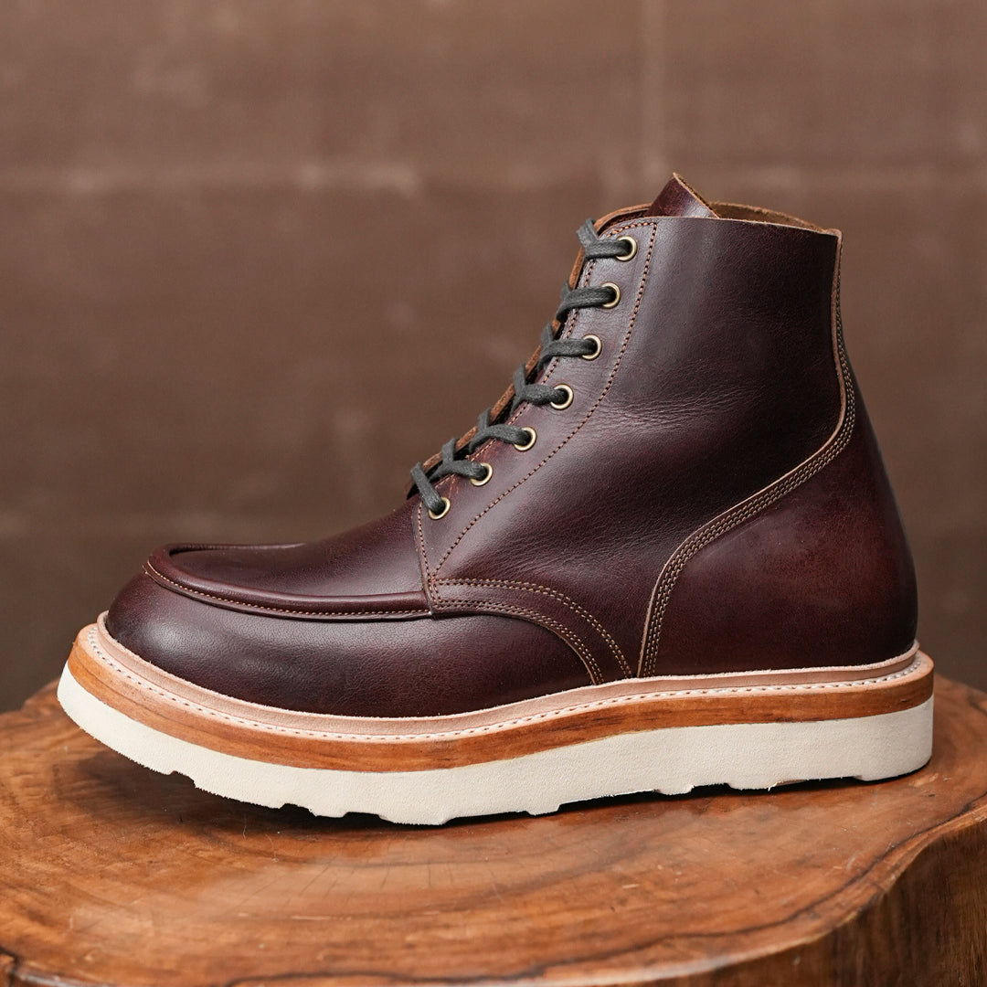 Bottes en cuir Moc-Toe (Saddle Tan) Goodyear Welted
