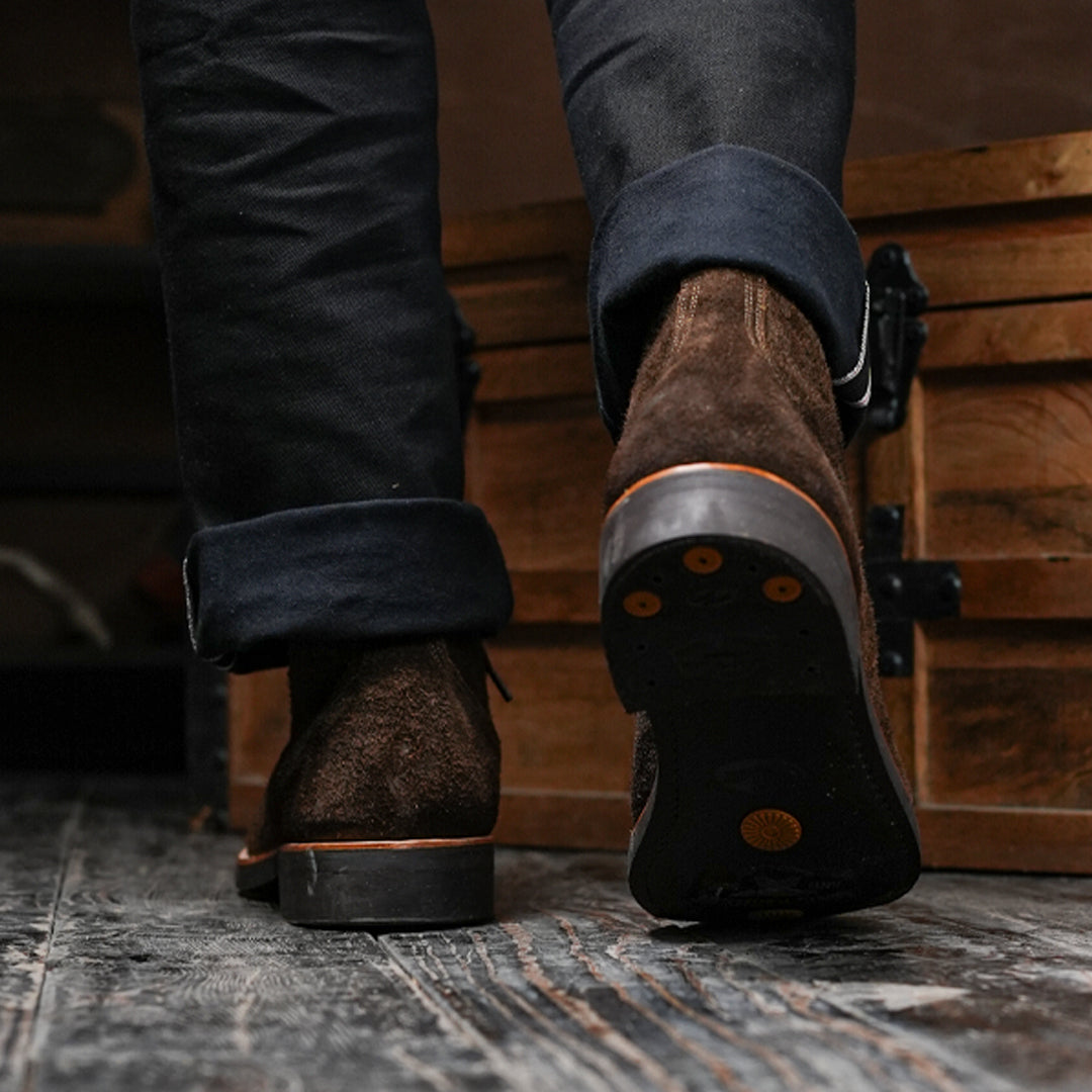 The Craft Boondocker Boots (Grizzly Brown Roughout) Goodyear Welted