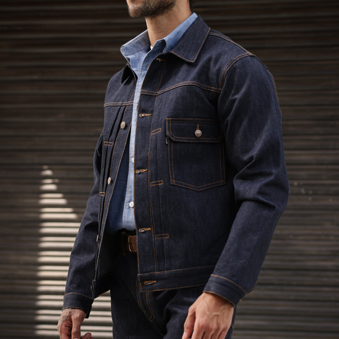 Trucker Type 2 Jacket Selvedge Blue Blood