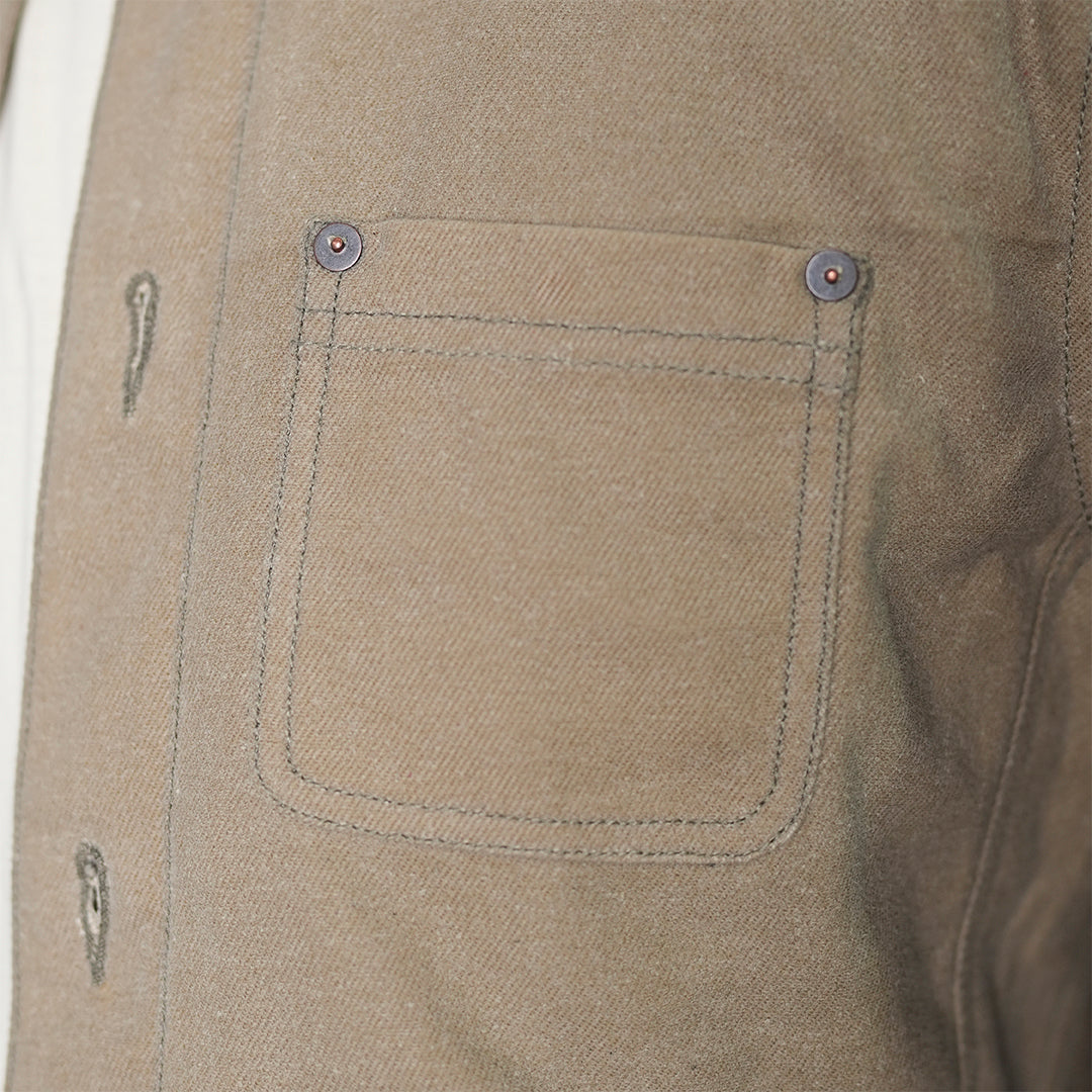 Chore Jacket Sandstorm 12 Oz Oil Waxed Twill