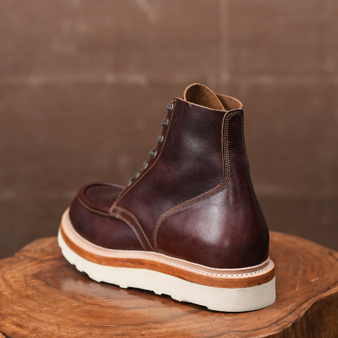 Bottes en cuir Moc-Toe (Saddle Tan) Goodyear Welted